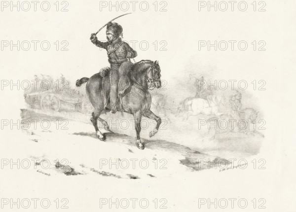 Artillery Officer, Artillery Officer Commanding the Charge, Suite of Eight Small Pieces, Eight