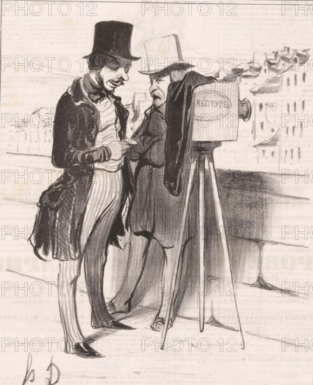 Patience is the virtue of donkeys, Photographer with camera looks at his pocket watch, Proverbs and