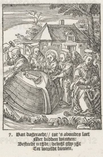 Christ Child builds a ship, The Childhood of Our Lord Jesus Christ, Youth of Christ, print, Series