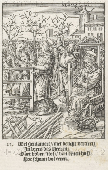 Christ Child builds a fence, The Childhood of Our Lord Jesus Christ, Youth of Christ, print, Series