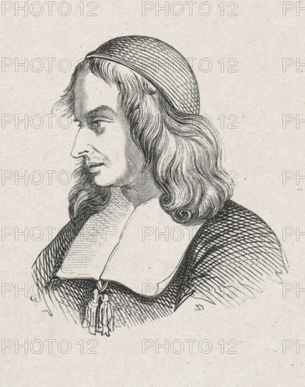 Portrait of Jan de Bray, print, printmaker: Monogrammist M (Germany), after design by Dirck de