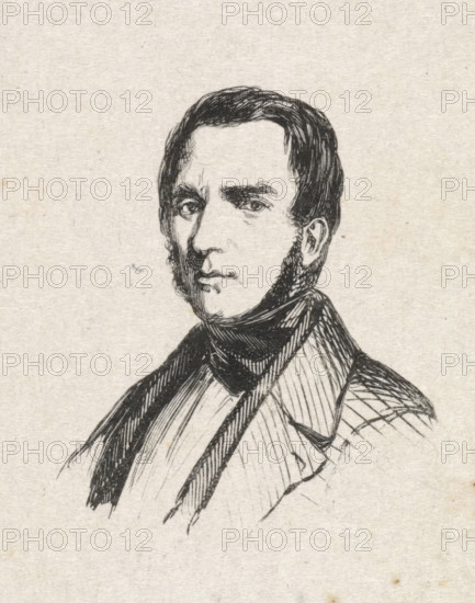 Portrait of George Gillis Haanen, print, after drawing by anonymous, 1840 - 1842, printmaker,