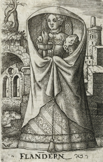 Flanders, Wise virgin as personification of Flanders, Wise and foolish virgins as European