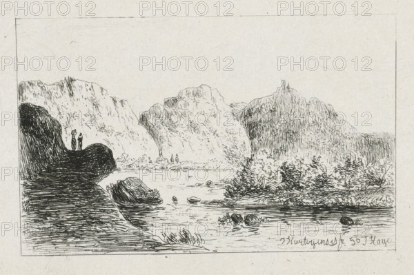 Mountain Landscape on the Aar (former title), Mountain Landscape, print, A mountainous landscape