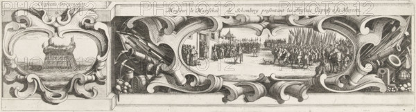 Siege of La Rochelle, September 1627-October 1628 (borderwork, bottom left section), Chasteau