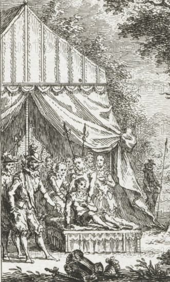 Count Ernst Casimir killed during the Siege of Roermond, 1632, print, historical print, June 2,
