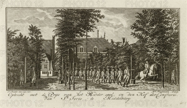 Procession with the Prize for the Knightly Game, in the Courtyard of the Confraternity of St.