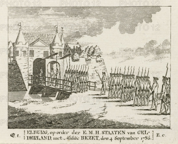 Elburg, by order of the EMH States of Gelderland, with Militia Command, on September 4, 1786,