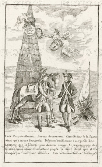 Monument in honor of the voluntary defenders of the Brabant fatherland, 1787, Brabant Revolution,