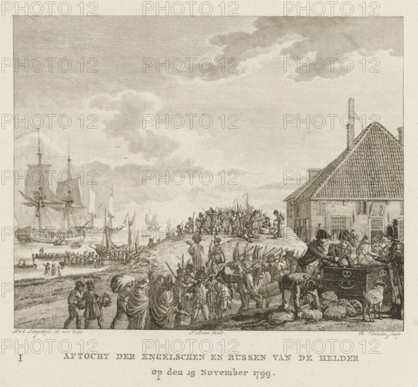 Retreat of the British and Russians from Den Helder, 1799, Retreat of the English and Russians from