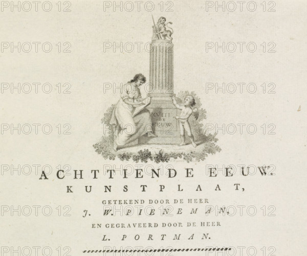 Explanation and price list for the plate with allegory of the Eighteenth Century, 1799, Eighteenth