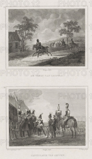 The Flight of King Leopold, Capitulation of Leuven, during the Ten Days' Campaign, 1831, The Flight