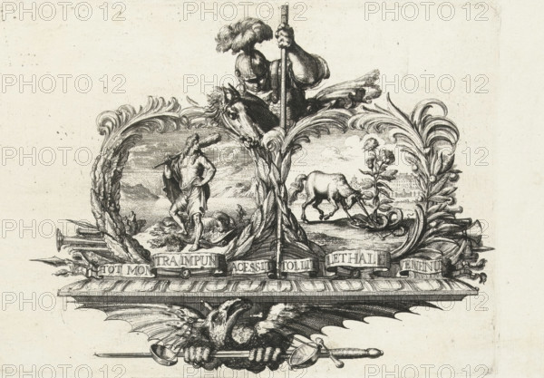 Allegory on the Salvation of England by William III and Mary II Stuart, 1688, print, propaganda