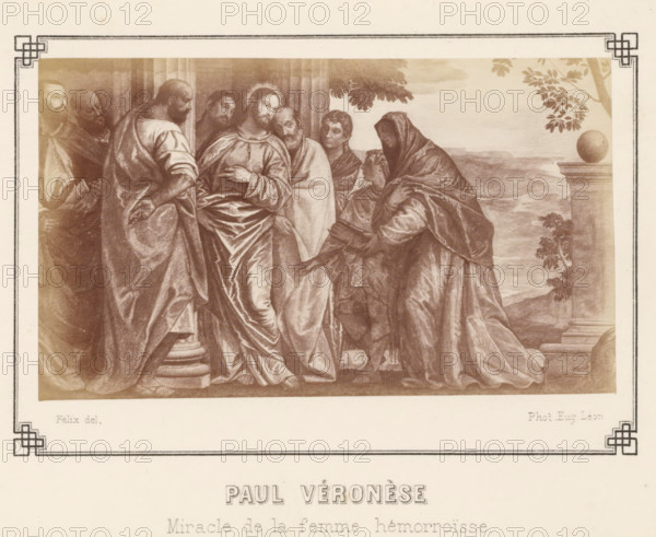 Photo reproduction of a painting of 'The Healing of the Bloody Woman' by Paolo Veronese, Paul