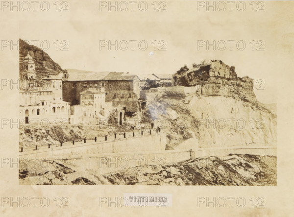 View of Ventimiglia, Vintimille, photograph, page, photographer: Louis-Alphonse Davanne, Italy, c.