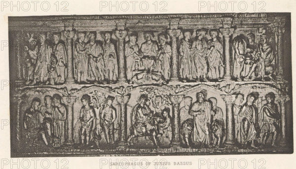 Sarcophagus of Junius Bassus, Relief of the sarcophagus of Junius Bassus, page, photomechanical