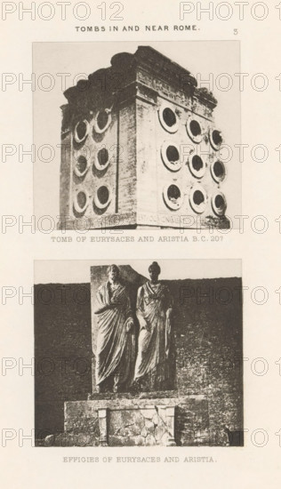Tomb Eurysaces and Aristia BC 20? Effigies Eurysaces and Aristia, View of the Tomb of Eurysaces and