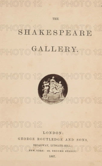 Relief of the Boydell Shakespeare Gallery in London, depicting William Shakespeare flanked by two