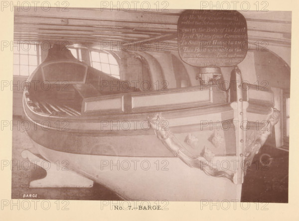 Barge, page, photomechanical print, number: 'No. 7.', c. 1881 - in or before 1891-05, paper,