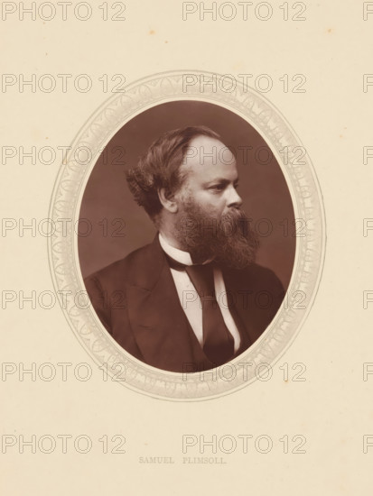 Samuel Plimsoll, page, photomechanical print, photographer: Lock & Whitfield, cliché maker:
