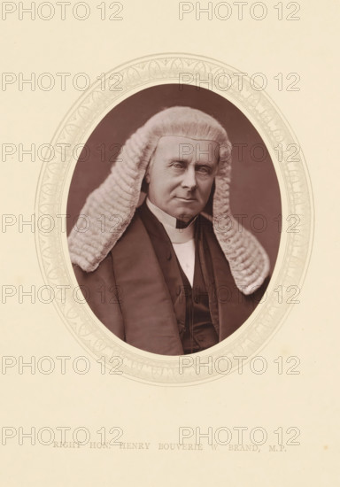 Right hon. Henry Bouverie W. Brand MP, page, photomechanical print, photographer: Lock & Whitfield,