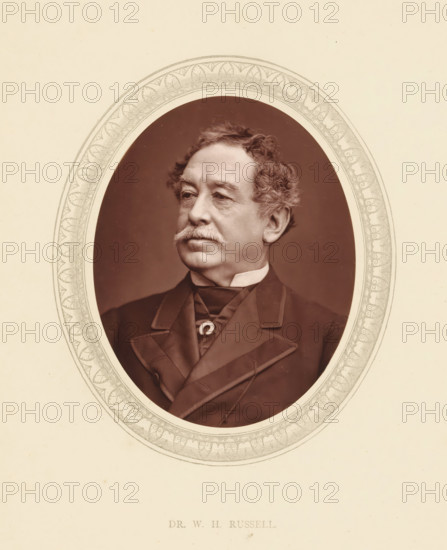 Dr. WH Russell, page, photomechanical print, photographer: Lock & Whitfield, cliché maker:
