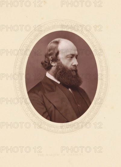 The marquis of Salisbury, page, photomechanical print, photographer: Lock & Whitfield, cliché