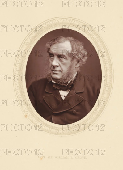 Hon. Sir William R. Grove, page, photomechanical print, photographer: Lock & Whitfield, cliché