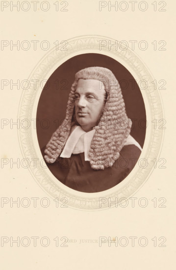Lord justice Brett, page, photomechanical print, photographer: Lock & Whitfield, cliché maker: