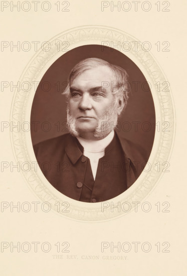 The rev. Canon Gregory, page, photomechanical print, photographer: Lock & Whitfield, cliché maker:
