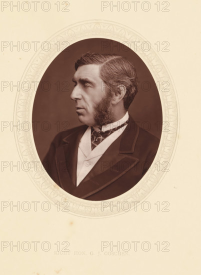 Right hon. GJ Goschen, page, photomechanical print, photographer: Lock & Whitfield, cliché maker:
