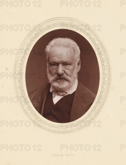 Victor Hugo, page, photomechanical print, photographer: Étienne Carjat, Paris, cliché maker: