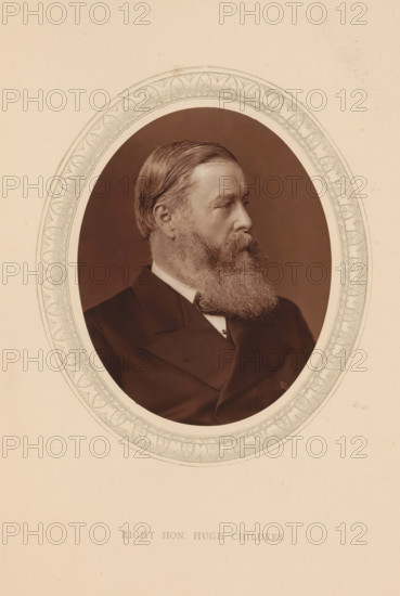 Right hon. Hugh Childers, page, photomechanical print, photographer: Lock & Whitfield, cliché