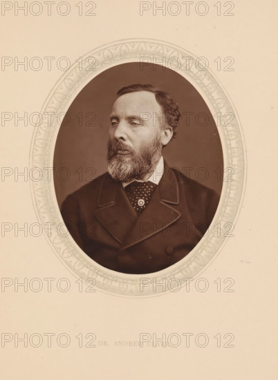 Dr. Andrew Clark, page, photomechanical print, photographer: Lock & Whitfield, cliché maker: