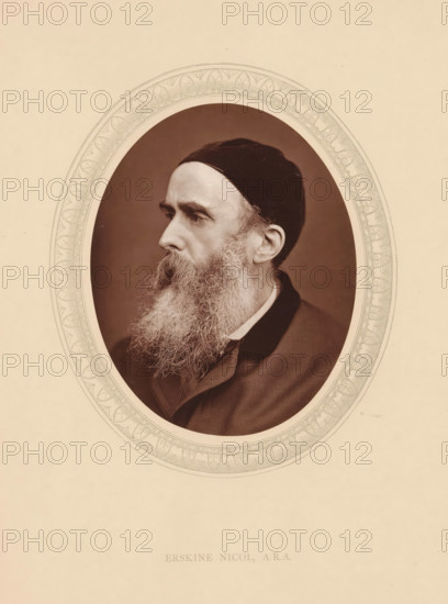 Erskine Nicol, ARA, page, photomechanical print, photographer: Lock & Whitfield, cliché maker: