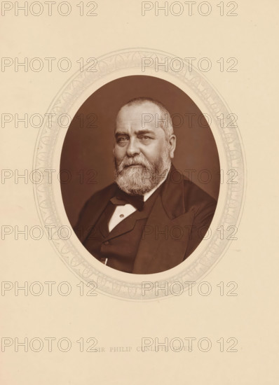 Sir Philip Cunliffe Owen, page, photomechanical print, photographer: Lock & Whitfield, cliché