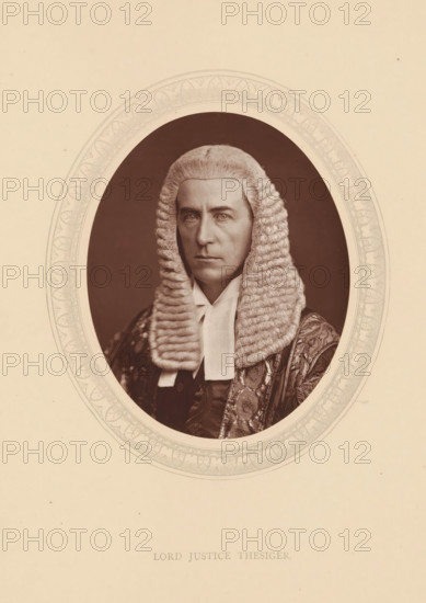 Lord justice Thesiger, page, photomechanical print, photographer: Lock & Whitfield, cliché maker: