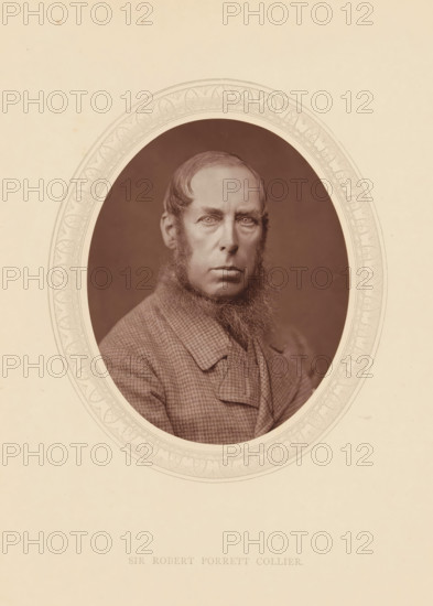 Sir Robert Porrett Collier, page, photomechanical print, photographer: Lock & Whitfield, cliché