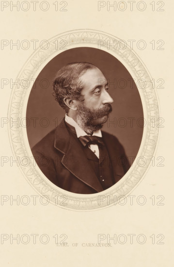 Earl of Carnarvon, page, photomechanical print, photographer: Lock & Whitfield, cliché maker: