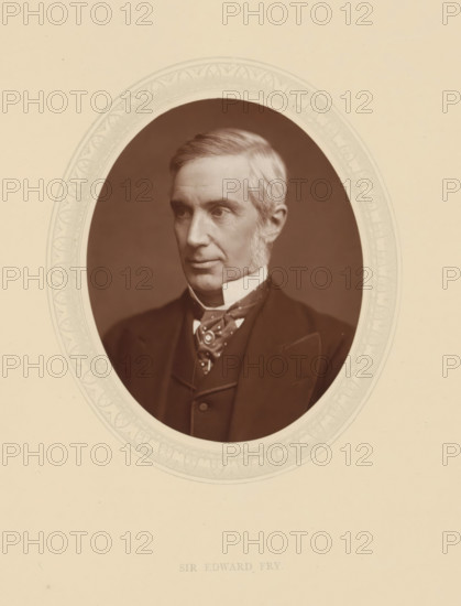 Sir Edward Fry, page, photomechanical print, photographer: Lock & Whitfield, cliché maker: