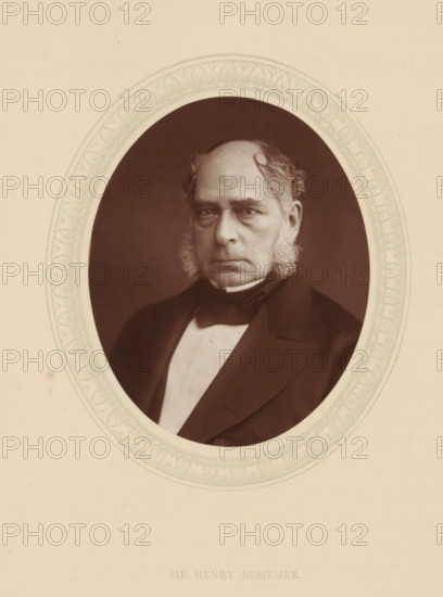 Sir Henry Bessemer, page, photomechanical print, photographer: Lock & Whitfield, cliché maker: