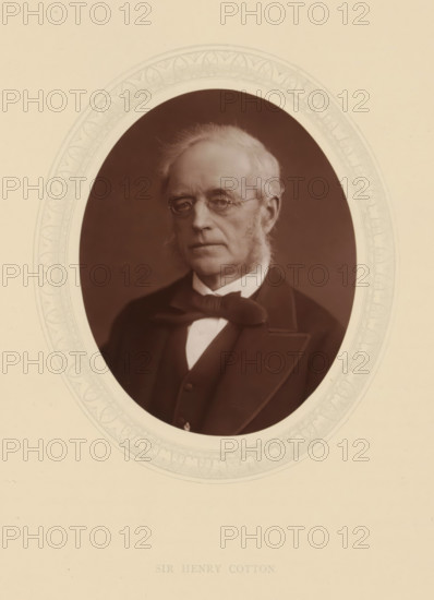 Sir Henry Cotton, page, photomechanical print, photographer: Lock & Whitfield, cliché maker:
