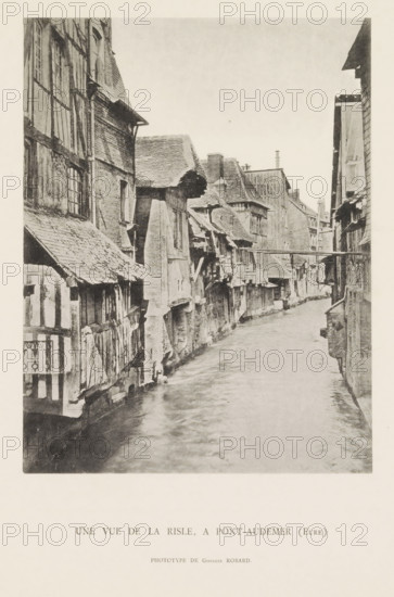 View of the Risle at Pont-Audemer, Une vue de la Risle, a Pont-Audemer (Eure), page,