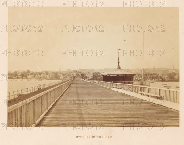 Ryde, from the pier, photograph, page, photographer: William Russell Sedgfield, c. 1859 - in or