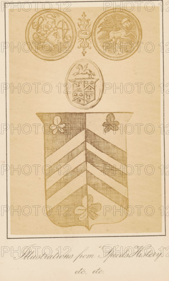 Illustrations from 'Speed's History', photograph, reproduction, page, photographer: J. Perry, after