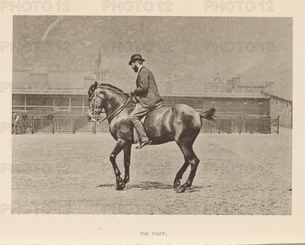 The piaf, Man on a horse in the piaf, page, photomechanical print, photographer: Alexander Nicol