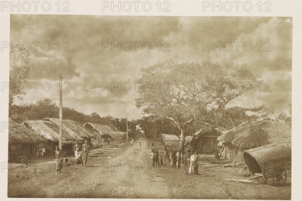 Path through Kekirawa, Sri Lanka, page, photomechanical print, title: 'KEKIRAWA.', photographer: