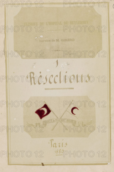 Photo reproduction of the title page of the book, photograph, reproduction, page, after design by