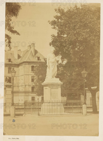 Statue of Charles-François de Ladoucette by Jean Marcellin in Gap, photograph, page, photographer: