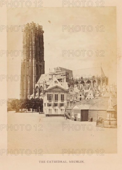 The cathedral, Mechlin, photograph, page, Mechelen, c. 1856 - in or before 1866, photographer,
